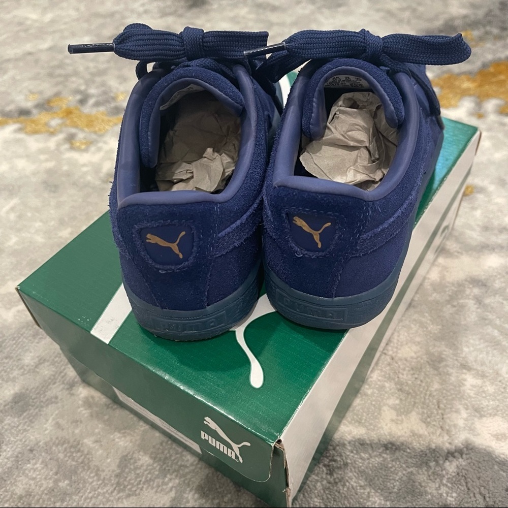 Puma Suede classic mono gold jr kids shoes sneakers - Picture 5 of 7